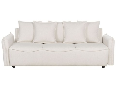 Sofa rozkładana z pojemnikiem biała KRAMA