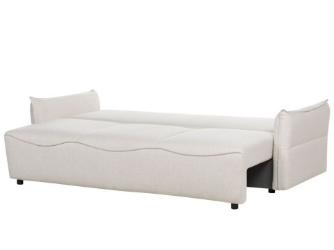 Sofa rozkładana z pojemnikiem biała KRAMA