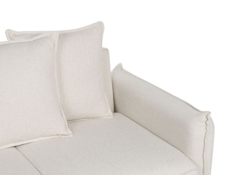 Sofa rozkładana z pojemnikiem biała KRAMA
