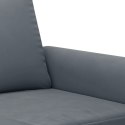 Sofa 3-osobowa, ciemnoszara, 180 cm, obita aksamitem Lumarko!