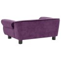 Sofa dla psa, burgundowa, 72x45x30 cm, pluszowa Lumarko!