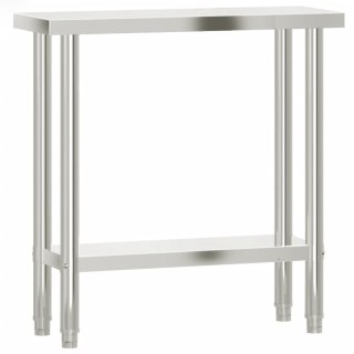 Kuchenny stół roboczy, 82,5x30x85 cm, stal nierdzewna Lumarko!