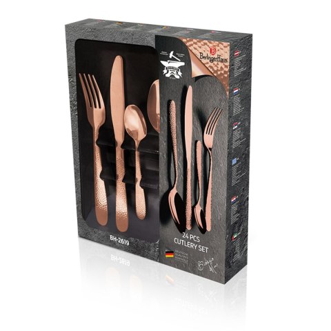 SZTUĆCE 24 ELEM. BERLINGER HAUS BH-2619 ROSE GOLD Lumarko!