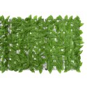 Parawan balkonowy, zielone liście, 600x75 cm Lumarko!