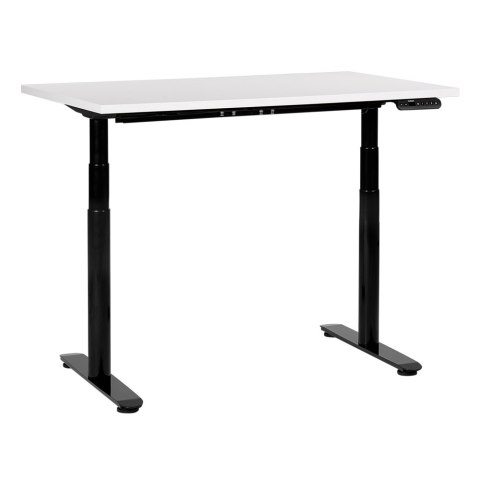 Biurko regulowane elektrycznie 120 x 72 cm biało-czarne DESTIN IV Lumarko!