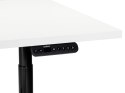 Biurko regulowane elektrycznie 120 x 72 cm biało-czarne DESTIN IV Lumarko!