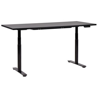 Biurko regulowane elektrycznie 180 x 72 cm czarne DESTIN IV