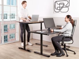 Biurko regulowane elektrycznie 180 x 72 cm czarne DESTIN IV Lumarko!
