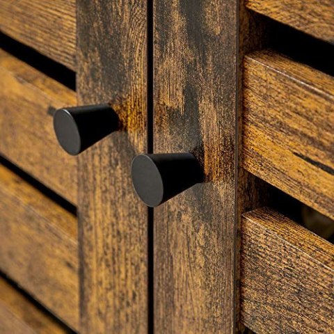 Szafka pod umywalkę, szafka do przechowywania, 60 x 30 x 60 cm, ze stalową ramą, otwartą półką, drzwiami,