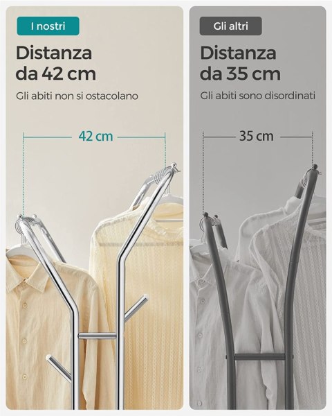 Szyna do ubrań, stojak na ubrania, podwójne ubrania wisząca szyna, wytrzymała metalowa rama z kółkami i półką, 100 kg całkowitej