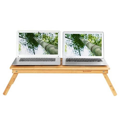 Stolik na laptopa , składany stolik na laptopa z regulacją wysokości, z otworami wentylacyjnymi, dla użytkowników lewo- i prawor
