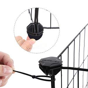 Kojec dla zwierząt, duża obudowa ćwiczeń, Modułowy ogrodzenie metalowe dla chomika, zwierzaka, małych zwierząt, czarnych