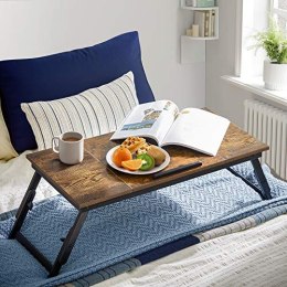 Laptopa do łóżka lub sofy z regulowaną przechyleniem do dołania do 14,3 cala, prawą lewą tacą do porcji śniadania z regulowaną w