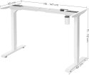 Rama stołowa, swobodnie dostosowana do wysokości, rama biurka, biurko elektryczne, stojak z silnikiem, regulowany długość, stal,