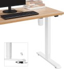 Rama stołowa, swobodnie dostosowana do wysokości, rama biurka, biurko elektryczne, stojak z silnikiem, regulowany długość, stal,
