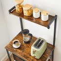 Stojak na stojak kuchenny 3-poziomowy stojak z 6 haczykami w kształcie litery S przemysłowy projekt kuchenny mikrofalowe przyczy