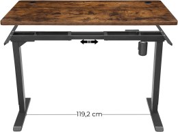 Blat biurka z gładkimi krawędziami, powłoka melaminowa, MDF, 140 x 70 x 1,8 cm, brązowy