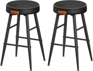 Echo Collection zestaw 2 stołków barowych krzesło barowe krzesło kuchenne sztuczna skóra 30 "wysoka kuchnia jadalnia łatwy monta