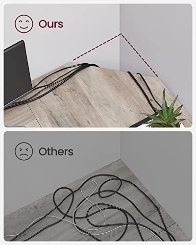 Biurko komputerowe, narożne biurko w kształcie litery L, stacja robocza z półkami do biura domowego, oszczędność przestrzeni, ła