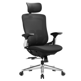 Ergonomiczne regulowane krzesło biurowe rozkładane biurko - przednie lub tylne regulowane siedzenie - Obsługa do 150 kg - Black 