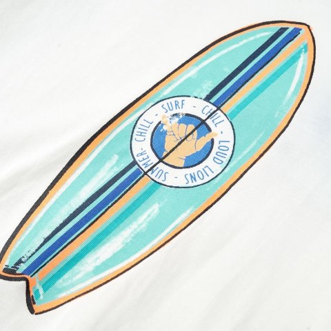 Koszulka dziecięca z krótkimi rękawami, ecru, 116 Lumarko! #