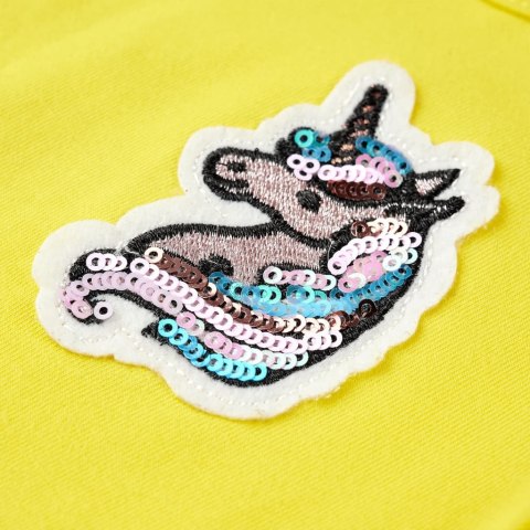 Koszulka dziecięca z krótkimi rękawami, jaskrawożółta, 116 Lumarko!