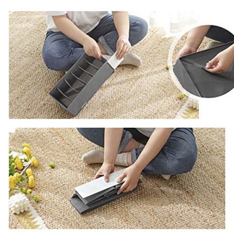 Organizatorzy szuflady bielizny, przechowywanie bielizny szafy dla staników, skarpet, krawatów i szalików, składane skrzynki do