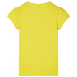 Koszulka dziecięca z krótkimi rękawami, jaskrawożółta, 104 Lumarko!