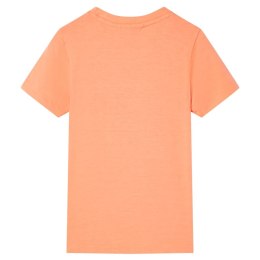 Koszulka dziecięca z krótkimi rękawami, neonowy pomarańcz, 104 Lumarko!