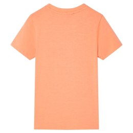 Koszulka dziecięca z krótkimi rękawami, neonowy pomarańcz, 116 Lumarko!