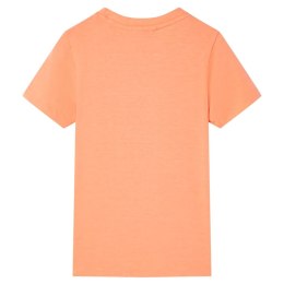 Koszulka dziecięca z krótkimi rękawami, neonowy pomarańcz, 140 Lumarko!