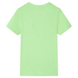 Koszulka dziecięca z krótkimi rękawami, neonowy zielony, 104 Lumarko!