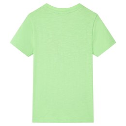 Koszulka dziecięca z krótkimi rękawami, neonowy zielony, 128 Lumarko!