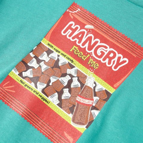 Koszulka dziecięca z krótkimi rękawami, ciemna mięta, 128 Lumarko! #