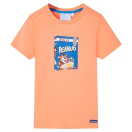 Koszulka dziecięca z krótkimi rękawami, neonowy pomarańcz, 92 Lumarko!