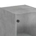Szafka ze szklanymi drzwiami, szarość betonu, 35x37x142 cm Lumarko!