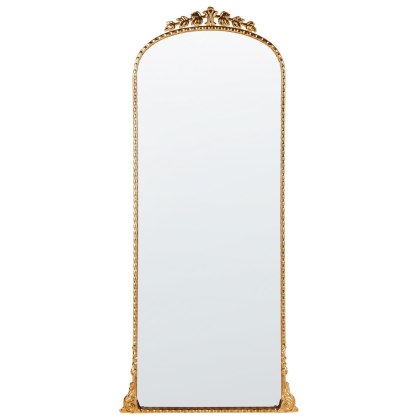 Lustro ścienne metalowe 51 x 114 cm złote LIVRY