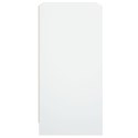 Szafka ze szklanymi drzwiami, biała, 68x37x75,5 cm Lumarko!