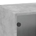 Szafka wisząca, szklane drzwi, szarość betonu, 35x37x100 cm Lumarko!