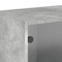 Szafka wisząca, szklane drzwi, szarość betonu, 68,5x37x35 cm Lumarko!