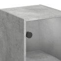 Szafka wisząca, szklane drzwi, szarość betonu, 35x37x68,5 cm Lumarko!