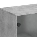 Szafka ze szklanymi drzwiami, szarość betonu, 69x37x100 cm Lumarko!