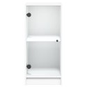 Szafka ze szklanymi drzwiami, biała, 35x37x75,5 cm Lumarko!