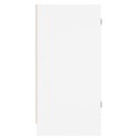 Szafka ze szklanymi drzwiami, biała, 35x37x75,5 cm Lumarko!