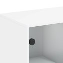 Szafka ze szklanymi drzwiami, biała, 69x37x100 cm Lumarko!
