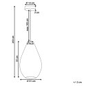 Lampa pleciona wisząca beżowa ANNOTTO Lumarko!