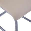 Krzesła stołowe, wspornikowe 4 szt., cappuccino, sztuczna skóra Lumarko!
