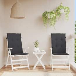 Poduszki na krzesła ogrodowe, 2 szt., czarne, 120x50x3 cm Lumarko!