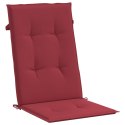 Poduszki na krzesła ogrodowe 6 szt., winna czerwień 120x50x3 cm Lumarko!