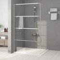 Ścianka prysznicowa srebrna, 115x195 cm przezroczyste szkło ESG Lumarko!